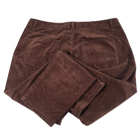 Talbots Brown Signature Corduroy Pants Jeans 12 P - Picture 2 of 3